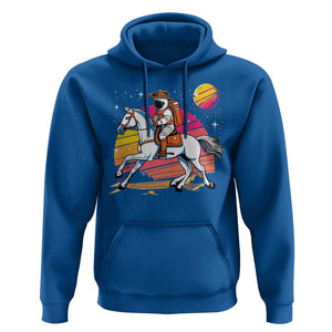 Astronaut Cowboy Hoodie Spaceman Planets Space Galaxy Western Style TS11 Royal Blue Print Your Wear