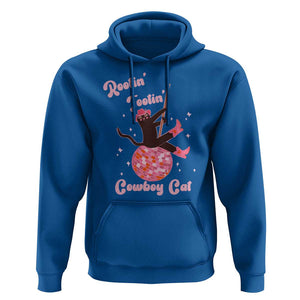 Funny Rootin Tootin Cowboy Cat Hoodie Western Hat Cute Black Kitten Cowgirls TS11 Royal Blue Print Your Wear