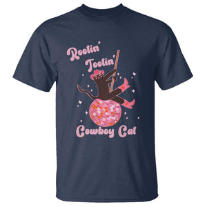 Funny Rootin Tootin Cowboy Cat T Shirt Western Hat Cute Black Kitten Cowgirls TS11 Navy Print Your Wear