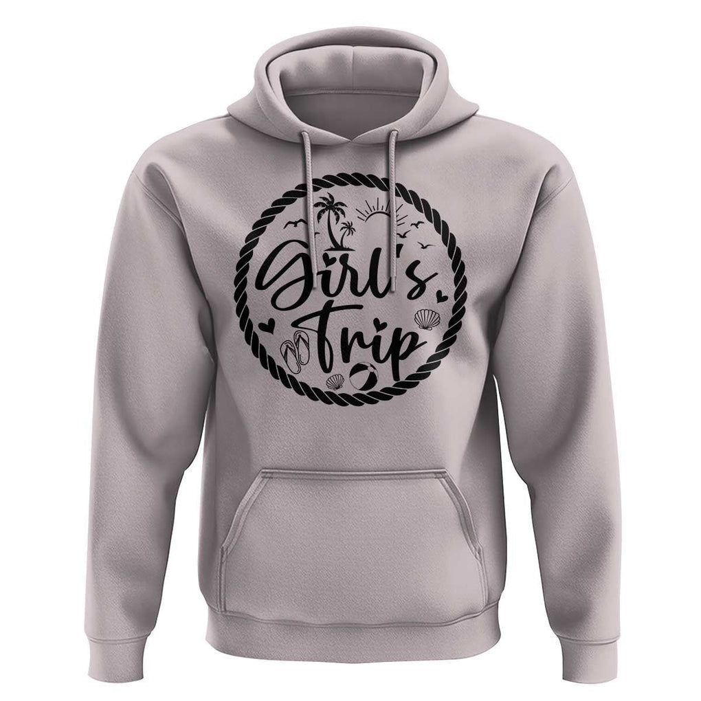 Girls Trip Hoodie Beach Party Drinks With Friends And Memories TS11 Ice Gray Print Your Wear