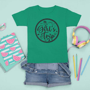 Girls Trip T Shirt For Kid Beach Party Drinks With Friends And Memories TS11 Irish Green Print Your Wear
