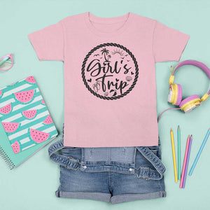 Girls Trip T Shirt For Kid Beach Party Drinks With Friends And Memories TS11 Light Pink Print Your Wear