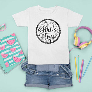 Girls Trip T Shirt For Kid Beach Party Drinks With Friends And Memories TS11 White Print Your Wear