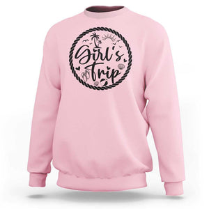 Girls Trip Sweatshirt Beach Party Drinks With Friends And Memories TS11 Light Pink Print Your Wear