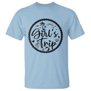 Girls Trip T Shirt Beach Party Drinks With Friends And Memories TS11 Light Blue Print Your Wear