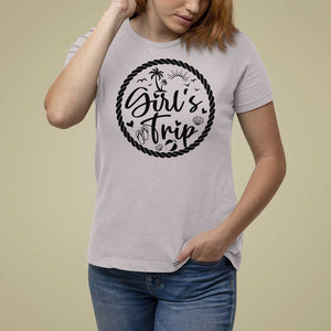 Girls Trip T Shirt For Women Beach Party Drinks With Friends And Memories TS11 Ice Gray Print Your Wear