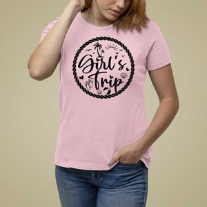 Girls Trip T Shirt For Women Beach Party Drinks With Friends And Memories TS11 Light Pink Print Your Wear