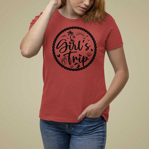 Girls Trip T Shirt For Women Beach Party Drinks With Friends And Memories TS11 Red Print Your Wear