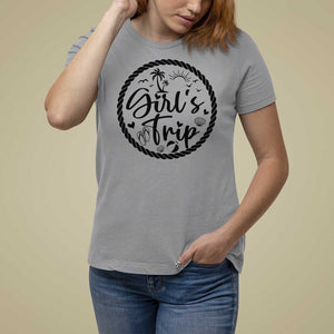 Girls Trip T Shirt For Women Beach Party Drinks With Friends And Memories TS11 Sport Gray Print Your Wear