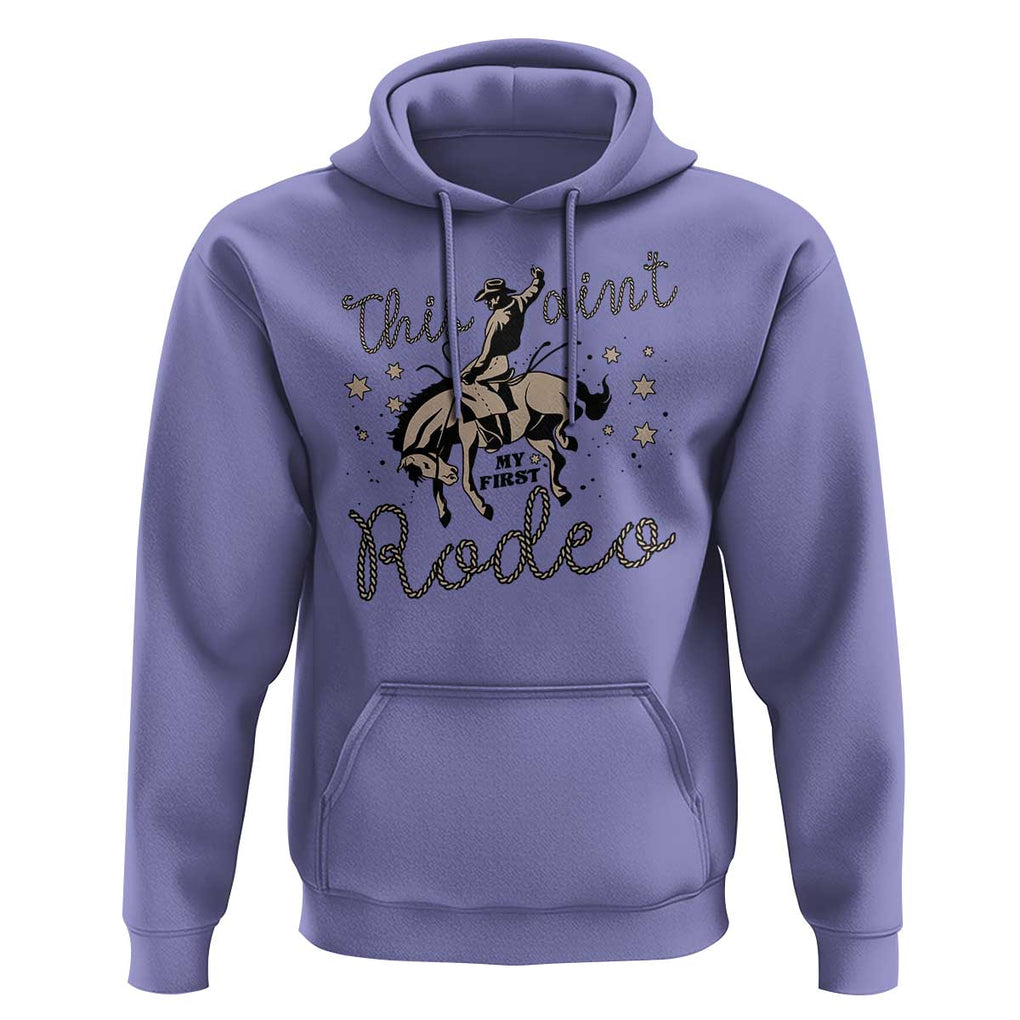 Retro Western Cowboy Hoodie This Ain't My First Rodeo Country Rope TS11 Violet Print Your Wear