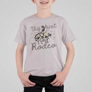 Retro Western Cowboy T Shirt For Kid This Ain't My First Rodeo Country Rope TS11 Ice Gray Print Your Wear