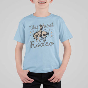 Retro Western Cowboy T Shirt For Kid This Ain't My First Rodeo Country Rope TS11 Light Blue Print Your Wear