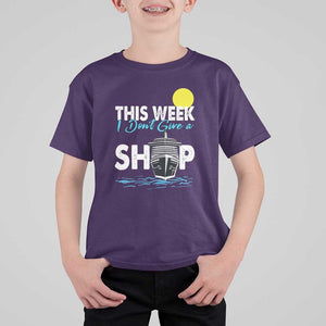 Cruise Trips T Shirt For Kid This Week I Don't Give A Ship Vacation TS11 Purple Print Your Wear