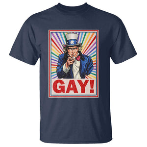 Funny LGBT T Shirt Gay Uncle Sam Ally Pride Month TS11 Navy Print Your Wear
