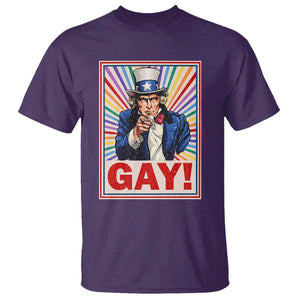Funny LGBT T Shirt Gay Uncle Sam Ally Pride Month TS11 Purple Print Your Wear