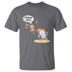 Funny Camping T Shirt Group Hug S'more Roasting Outdoor TS11 Charcoal Print Your Wear