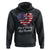 Baseball Hoodie Love Of Country And Base Ball Vintage Heart USA Flag TS11 Black Print Your Wear