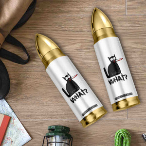 Funny Black Cat Bullet Tumbler What Kitten Murderous TS11 Print Your Wear