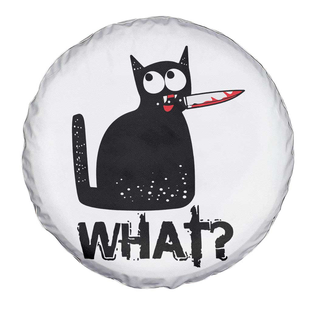 Funny Black Cat Spare Tire Cover What Kitten Murderous TS11 Print Your Wear