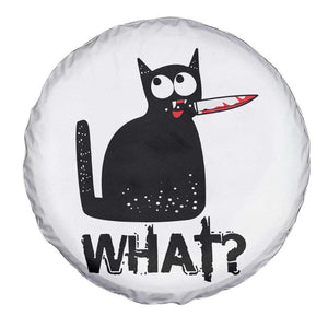 Funny Black Cat Spare Tire Cover What Kitten Murderous TS11 Print Your Wear
