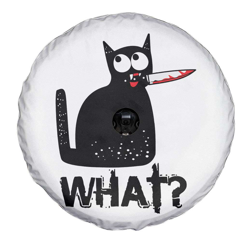 Funny Black Cat Spare Tire Cover What Kitten Murderous TS11 Print Your Wear