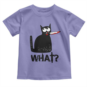 Funny Black Cat Toddler T Shirt What Kitten Murderous TS11 Violet Print Your Wear