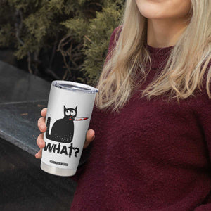 Funny Black Cat Tumbler Cup What Kitten Murderous TS11 Print Your Wear
