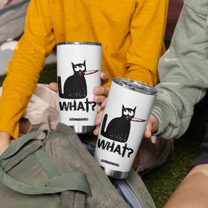 Funny Black Cat Tumbler Cup What Kitten Murderous TS11 Print Your Wear