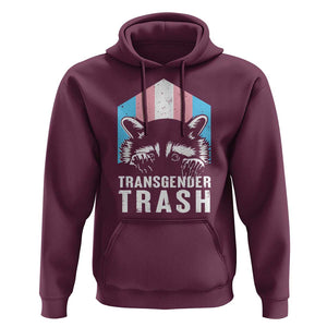 Transgender Trash Raccoon Hoodie LGBT Vintage Rainbow Flag Pride Month TS11 Maroon Print Your Wear