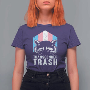 Transgender Trash Raccoon T Shirt For Women LGBT Vintage Rainbow Flag Pride Month TS11 Purple Print Your Wear