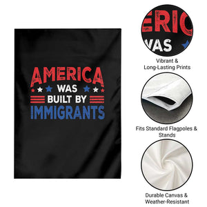 Funny America Was Built By Immigrants Garden Flag Stars Stripes TS11 Print Your Wear
