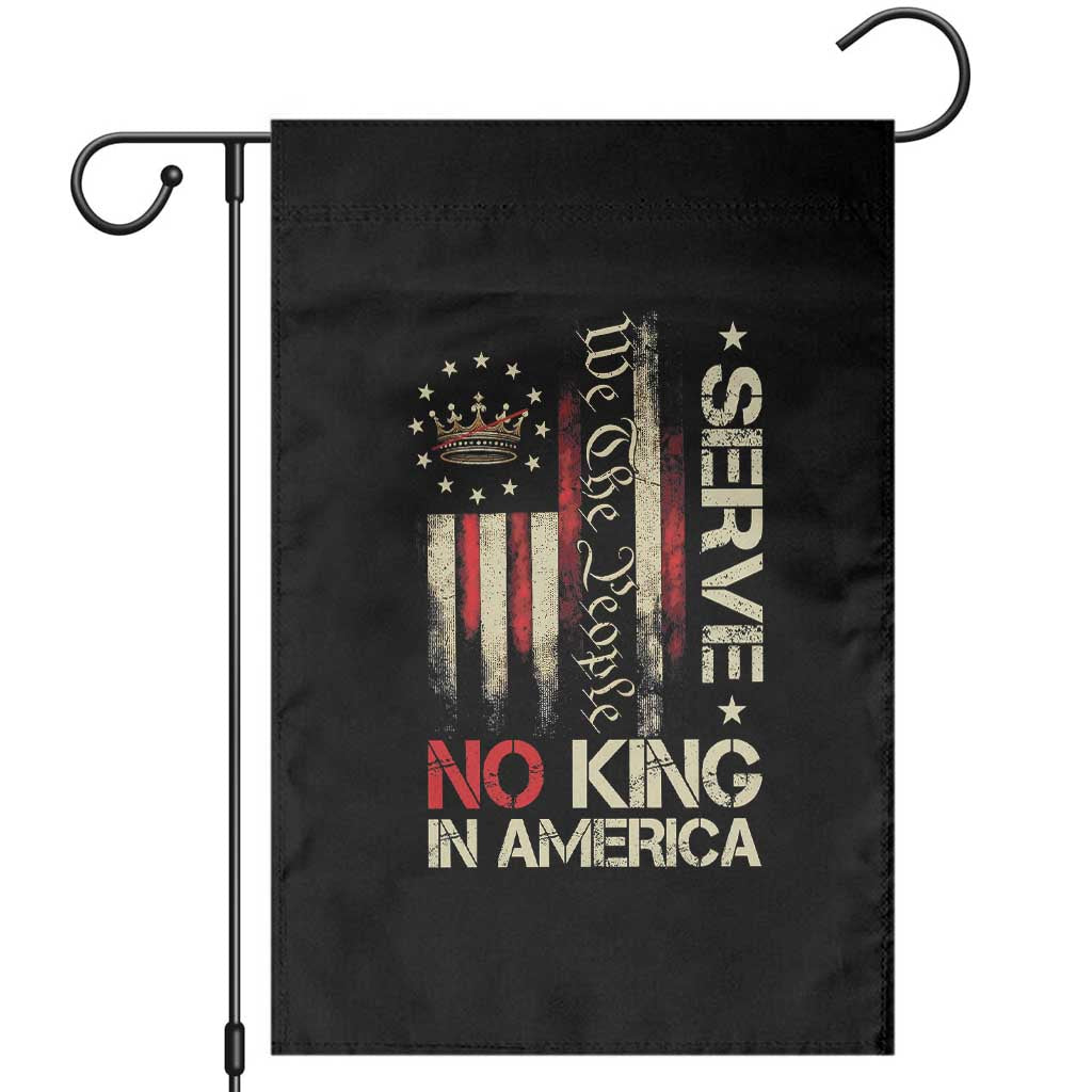 Funny We The People Serve No King In American Garden Flag Vintage Betsy Ross Flag TS11 Black Print Your Wear