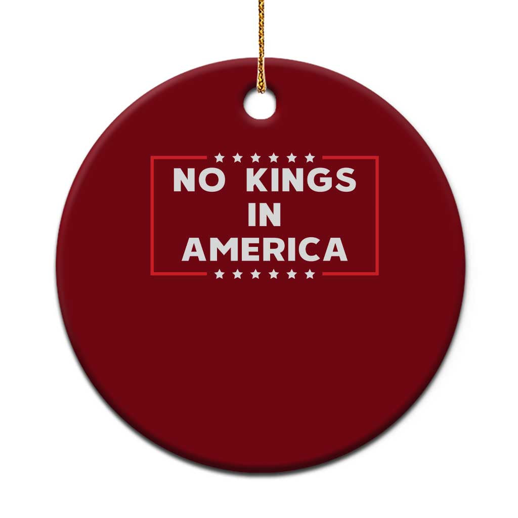 No Kings In America Ceramic Ornament Stars Stripes TS11 1pc Red Print Your Wear