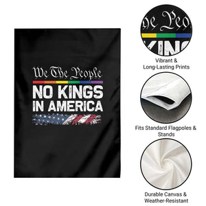 No Kings In America We The People Garden Flag LGBTQ Pride American Flag Political TS11 Print Your Wear