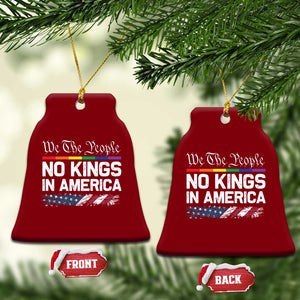 No Kings In America We The People Ceramic Ornament LGBTQ Pride American Flag Political TS11 Print Your Wear