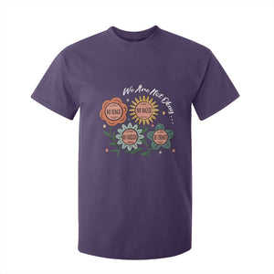 Funny No King No Fascists No Tyrants No Nazis T Shirt For Kid We Are Not Okay Vintage Flower TS11 Purple Print Your Wear