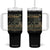 I Am A Veteran And A Cancer Survivor Don't Underestimate Me Tumbler With Handle Vintage Camo American Flag TS11 One Size: 40 oz Black Print Your Wear