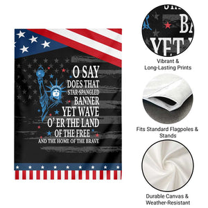 O Say Does That Star Spangled Banner Garden Flag Patriotic American National Anthem Statue of Liberty TS11 Print Your Wear