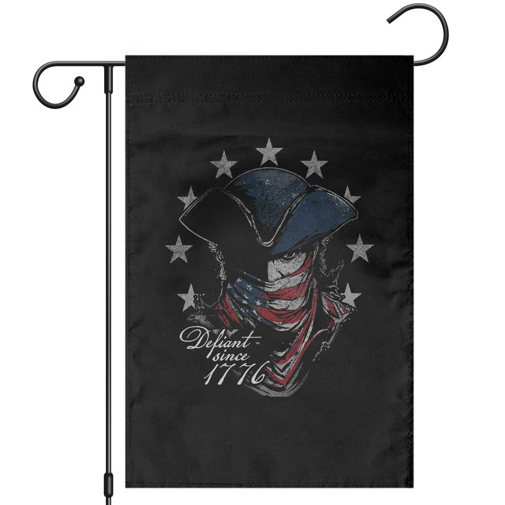 Funny Defiant Since 1776 Garden Flag Minutemen American Revolution TS11 Black Print Your Wear