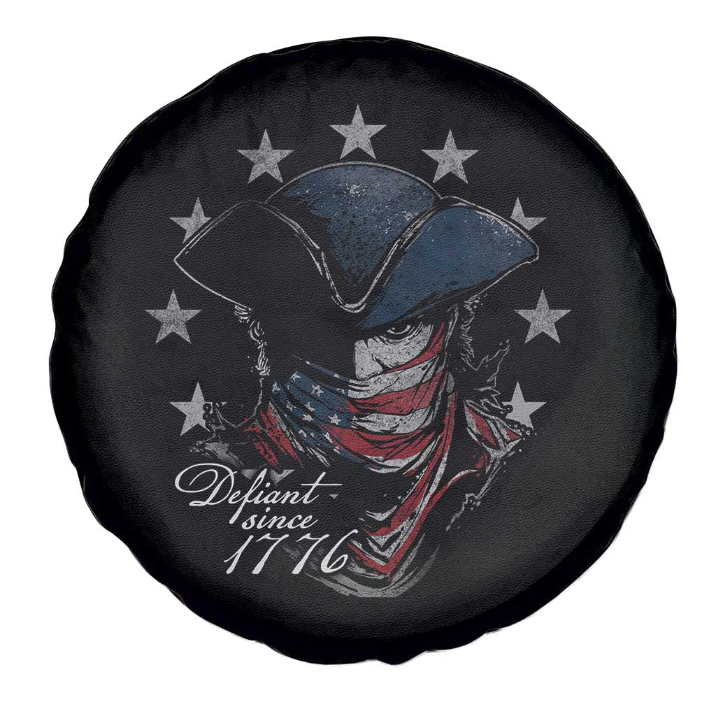 Funny Defiant Since 1776 Spare Tire Cover Minutemen American Revolution TS11 Print Your Wear