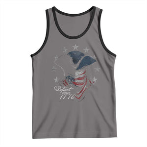 Funny Defiant Since 1776 Tank Top Minutemen American Revolution TS11 Deep Heather Black Print Your Wear