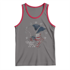 Funny Defiant Since 1776 Tank Top Minutemen American Revolution TS11 Deep Heather Red Print Your Wear