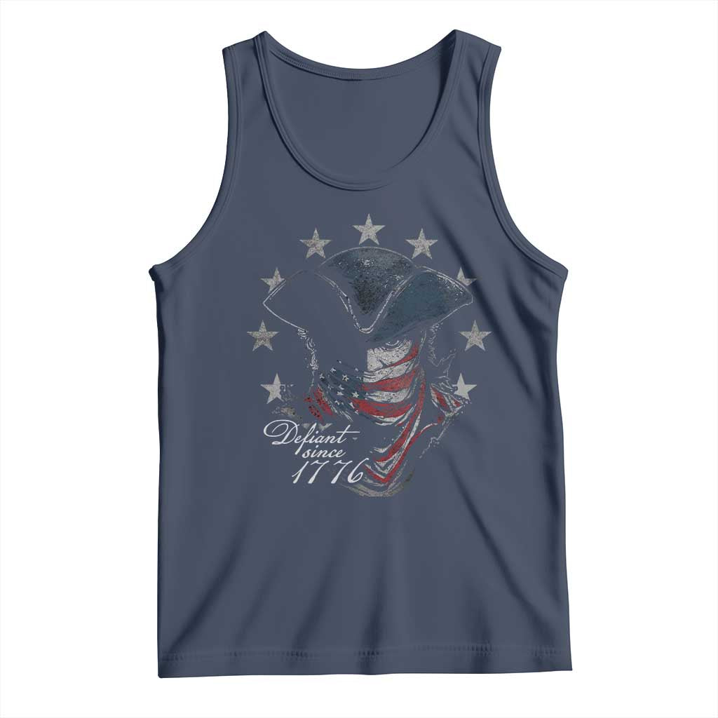 Funny Defiant Since 1776 Tank Top Minutemen American Revolution TS11 Navy Print Your Wear