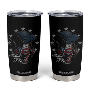 Funny Defiant Since 1776 Tumbler Cup Minutemen American Revolution TS11 Black Print Your Wear