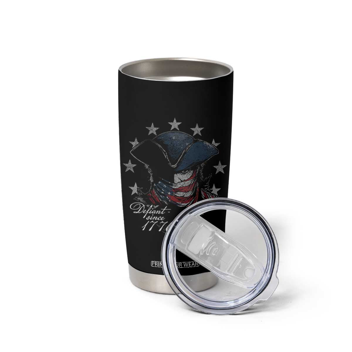 Funny Defiant Since 1776 Tumbler Cup Minutemen American Revolution TS11 Print Your Wear