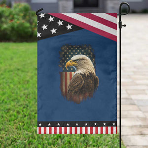 Funny American Flag Bald Eagle Patriotic 4th of July Patriotic Garden Flag TS11 Classic Blue Black Print Your Wear