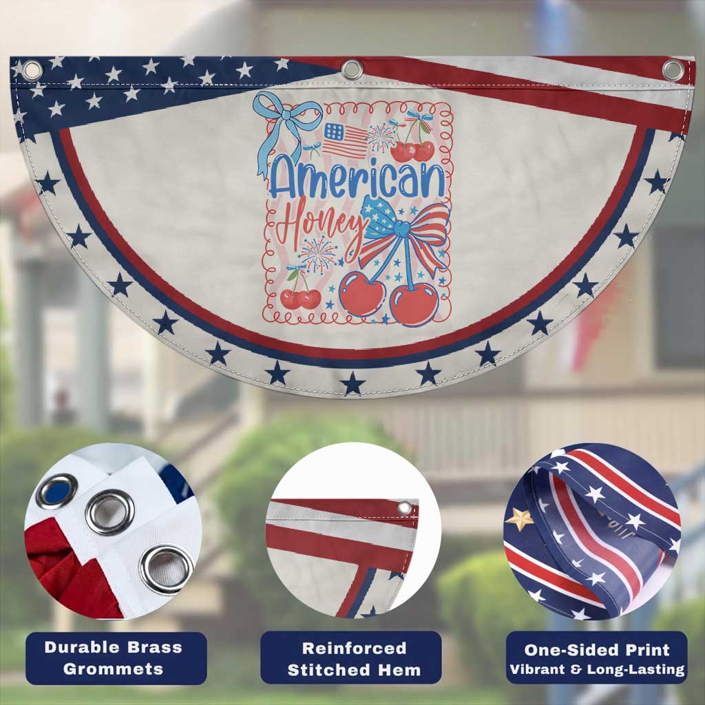 Funny 4th Of July American Honey Patriotic Fan Flag USA Independence Day Coquette