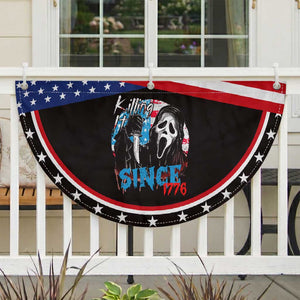 Funny Killing It Since 1776 Patriotic Fan Flag Horror Movie 4th Of July USA Ghost
