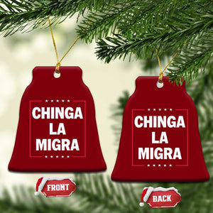 Funny Chinga La Migra Ceramic Ornament Star Stripes TS11 Print Your Wear