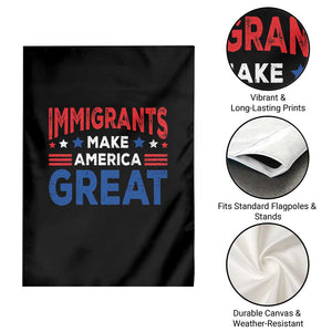 Funny Immigrants Make America Great Garden Flag Stars Stripes TS11 Print Your Wear
